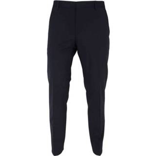 👉 Broek male zwart Fitted Wool Stretch Trousers