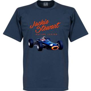 👉 Shirt blauw Jackie Stewart Monaco T-Shirt - Navy