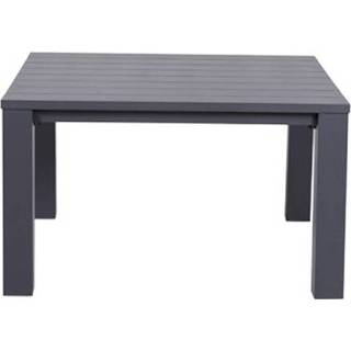 👉 Dining tafel aluminium carbon antraciet zwart Garden Impressions Cube lounge 120x120xH68 cm - 8713002075946