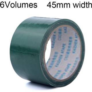 👉 Tapijt donkergroen 6 volumes duurzaam sterke zelfklevende waterdichte doek Base Tape Multi-Purpose grootte: 10 m x 45mm(Green) 6925748121395