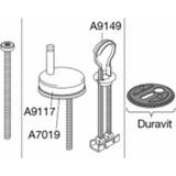 WC bril RVS chroom Pressalit bevestigingsset closetzitting Calmo, (RVS), RVS/chroom 5708590274461