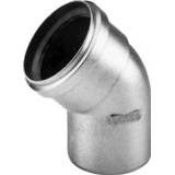 👉 Aluminium Burgerhout enkelwandig rookgashulpstuk 2 aansluiting FIX, aluminium, wand 1.5mm, bocht 8712798009562