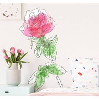 👉 Muursticker nederlands Muurstickers slaapkamer Roos
