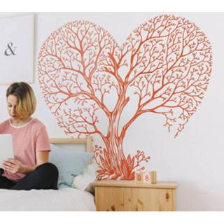 👉 Muursticker nederlands Muurstickers slaapkamer boom hartje