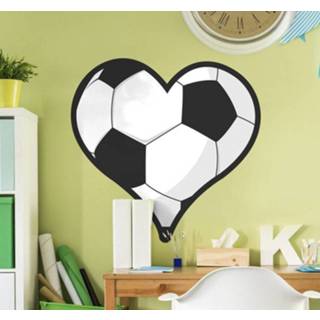 Muursticker nederlands kinderen Muurstickers kinderkamer voetbal hartje