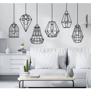 👉 Nederlands Stickers objecten lampoin met lichtjes sillouet
