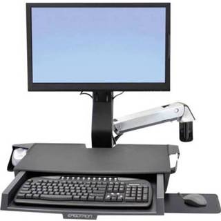 👉 Ergotron StyleView® Sit-Stand Combo 1-voudig Monitor-wandbeugel 25,4 cm (10) - 61,0 (24) Kantelbaar en zwenkbaar, Roteerbaar 698833015928