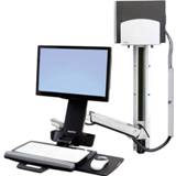 👉 Ergotron StyleView Sit-Stand Combo System 1-voudig Monitor-wandbeugel 25,4 cm (10) - 61,0 (24) Kantelbaar en zwenkbaar, Roteerbaar 698833018172