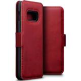 👉 Portemonnee rood echt leer ruimte voor papiergeld slim folio hoes Qubits - lederen wallet Samsung Galaxy S10 Lite 5053102840987