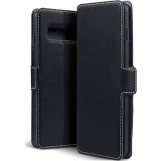 👉 Portemonnee zwart kunstleer slim fit hoes Qubits - wallet Samsung Galaxy S10 5053102841267