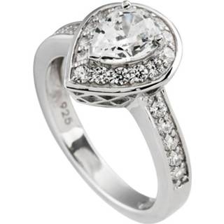 👉 Entourage ring zilver zilveren vrouwen druppel active chaton Diamonfire Maat 19.0 - Bezette Band 814.0107.19 8712121528364
