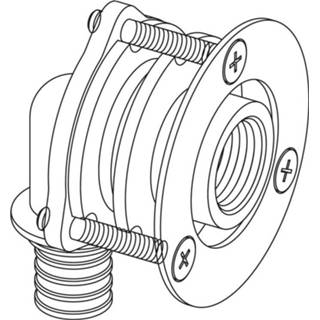 👉 Muurplaat Rehau Rautitan voor gipsplaat 16mm x1/2