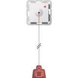 👉 Rood wit Gira 834 inbouw trekcontact en 2,5meter koord, LED, 24Vdc, bediening rood, zuiver, 4010337062561