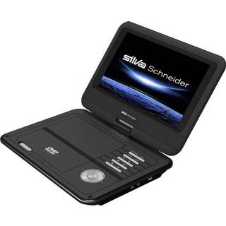 👉 Zwart Silva Schneider DVD 926 USB Draagbare DVD-speler 23 cm 9 inch Incl. 12 V auto-aansluitkabel 9004489350015