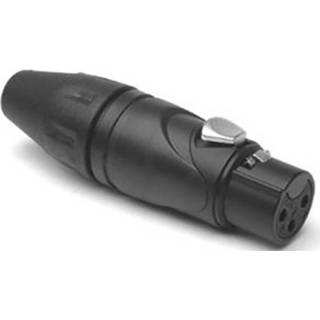 👉 Koppeling zwart Amphenol XLR-connector Koppeling, recht Aantal polen: 3 1 stuks 884957026500