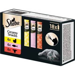 👉 Sheba Creamy Snacks Multipak - 18 x 12 g 4008429119798