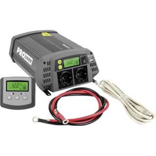 👉 Omvormer ProUser Sinus PSI600 600 W 12 V/DC - 230 V/AC, 5.2 Incl. afstandsbediening 8717809191274