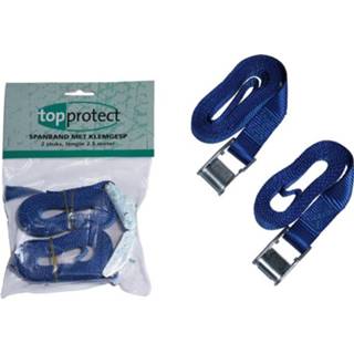 👉 Loadlok blauw active 14002604 Spanband met klemgesp - 2,5 x 25mm 8717568990804