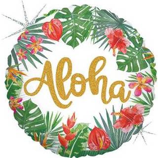 👉 Tropical Aloha Holographic Foil Round 18in/45cm