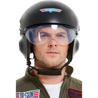 👉 Helm One Size unisex zwart Top Gun Deluxe Helmet 5020570511800