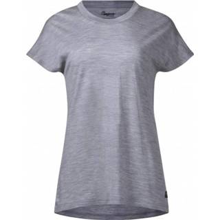 👉 Shirt grijs XS vrouwen Bergans - Women's Oslo Wool Tee T-shirt maat 7031581994368