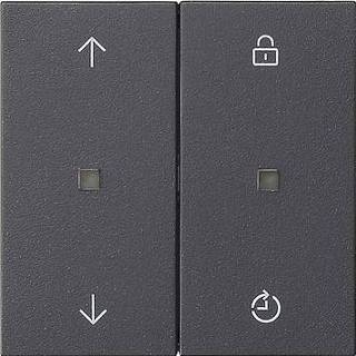 👉 Antraciet Gira System 55 3000 opzetstuk bedieningselement Memory, 4010337027386