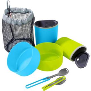 👉 Groen blauw MSR - 2 Person Mess Kit Campingbestek blauw/groen 40818031377