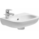 👉 Fontein wit Duravit D-code 36x27 cm. met kraangat links m/overloop, 4021534639517