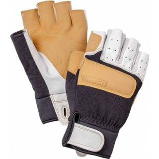 👉 Hestra - Climbers Short - Handschoenen maat 7, beige/zwart/grijs