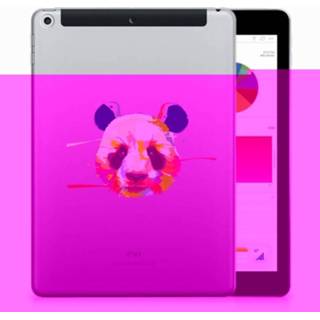 👉 Tablethoes Apple iPad 9.7 2018 | 2017 Tablethoesje Design Panda Color 8720091959248