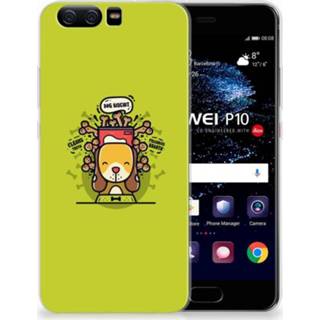 👉 Huawei P10 TPU Hoesje Design Doggy Biscuit 8720091147409