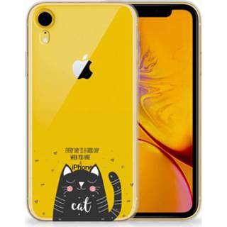👉 Apple iPhone Xr TPU Hoesje Design Cat Good Day 8720091231900