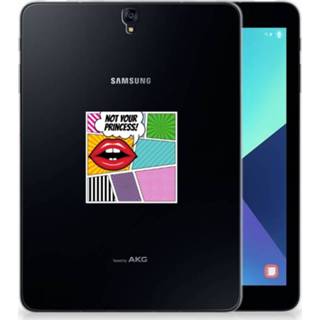 👉 Tablethoes Samsung Galaxy Tab S3 9.7 Uniek Tablethoesje Popart Princess 8720091656741