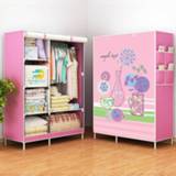👉 Wardrobe steel Cloth Assembled Dampproof Storage Cabinet Reinforcement Combination Frame Clothing Closet for Home Furniture