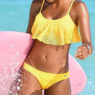 👉 Bikini vrouwen Push Up New 2019 Simple Solid Color Set Sexy Low Waist Beach Swimwear Women Lace Flounce Summer Brazilian Swimsuit