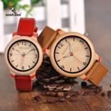 👉 Watch BOBO BIRD Lovers' Bamboo Watches Relogio Feminino Analog Quartz Casual Wristwatches Handmade wooden W-aQ22 DROP Shipping