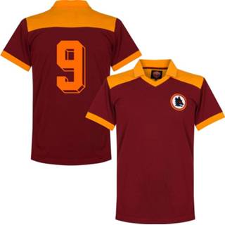 👉 Retroshirt s kastanje bruin AS Roma Retro Shirt 1980 + 9 - 5056088193122