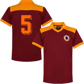 👉 Retroshirt s kastanje bruin AS Roma Retro Shirt 1980 + 5 - 5056088193023