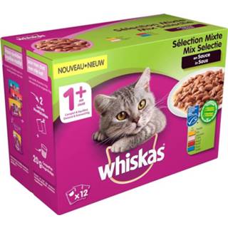 👉 Active Whiskas Adult Multipack Mix in Saus 12 x 100 gr 4008429082917