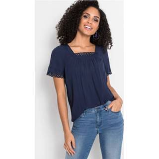 👉 Vrouwen tops blauw Blouseshirt 6972084232162