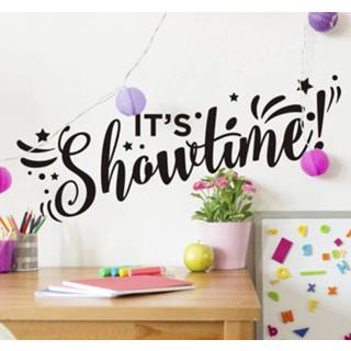 👉 Muursticker nederlands Muurstickers tekst It's Showtime