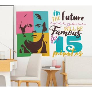 👉 Muursticker nederlands Muurstickers tienerkamer Andy Warhol
