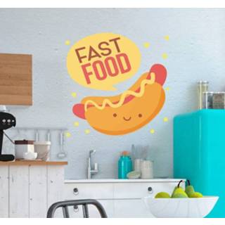 👉 Muursticker nederlands Muurstickers keuken fast food