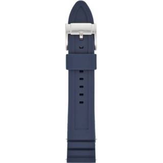 👉 Horlogeband blauw rubber Fossil S221302 22mm 4053858671522