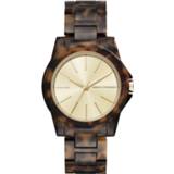 👉 Horlogeband Armani Exchange AX4344 Kunststof/Plastic Bruin 18mm