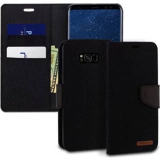 👉 Portemonnee zwart canvas active Mercury Diary Wallet Case - Samsung Galaxy S8 Plus 8719793002499