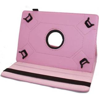 👉 Tablethoes active roze 9 inch tablet hoes 360 graden draaibaar 8719323940024