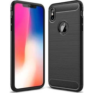 👉 Zwart XS active Geborstelde TPU Cover - iPhone Max 8719793020752