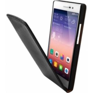 👉 Flipcase zwart active Mobiparts Luxury Flip Case Huawei Ascend P7 Classic Black 8718066261748