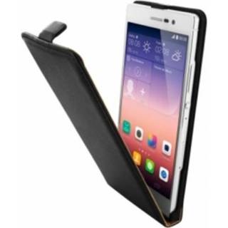 👉 Flipcase active zwart Mobiparts Essential Flip Case Huawei Ascend P7 Black 8718066254047